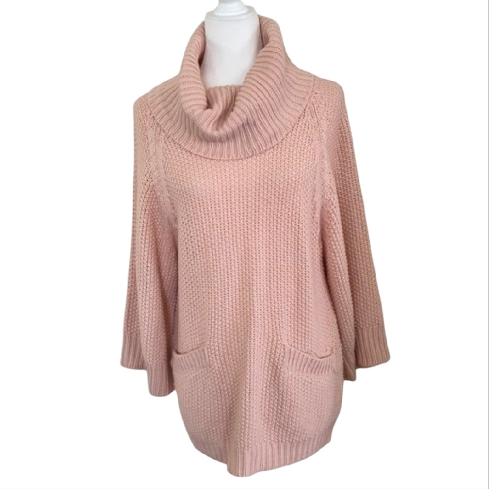 Cliche Couture Pink Oversized Sweater with Cozy Knit size M